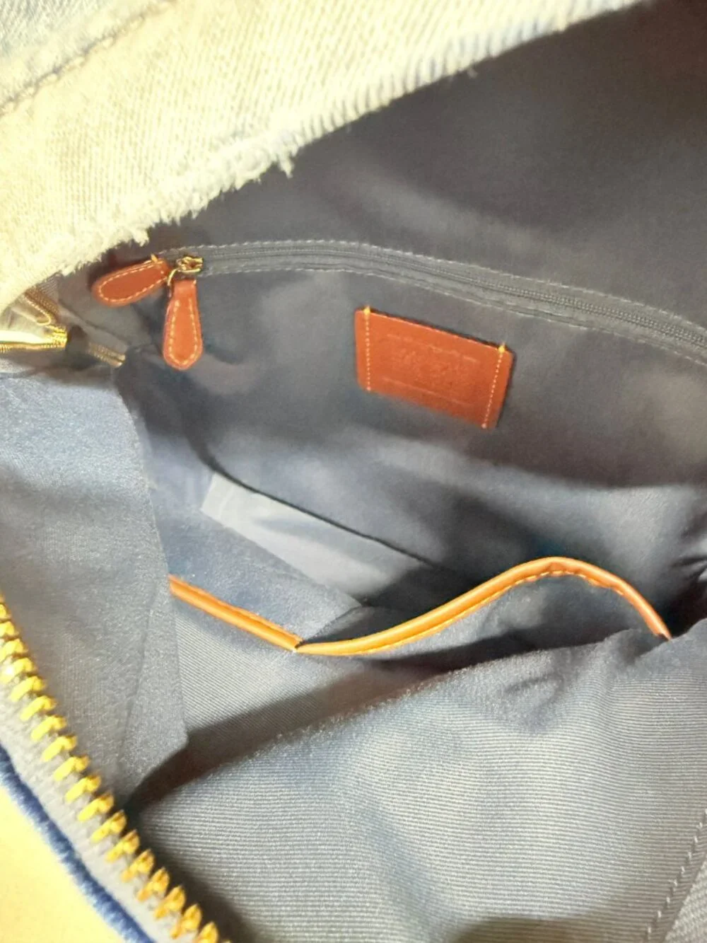 coach Taylor Small Backpack In Loved Denim cef27
